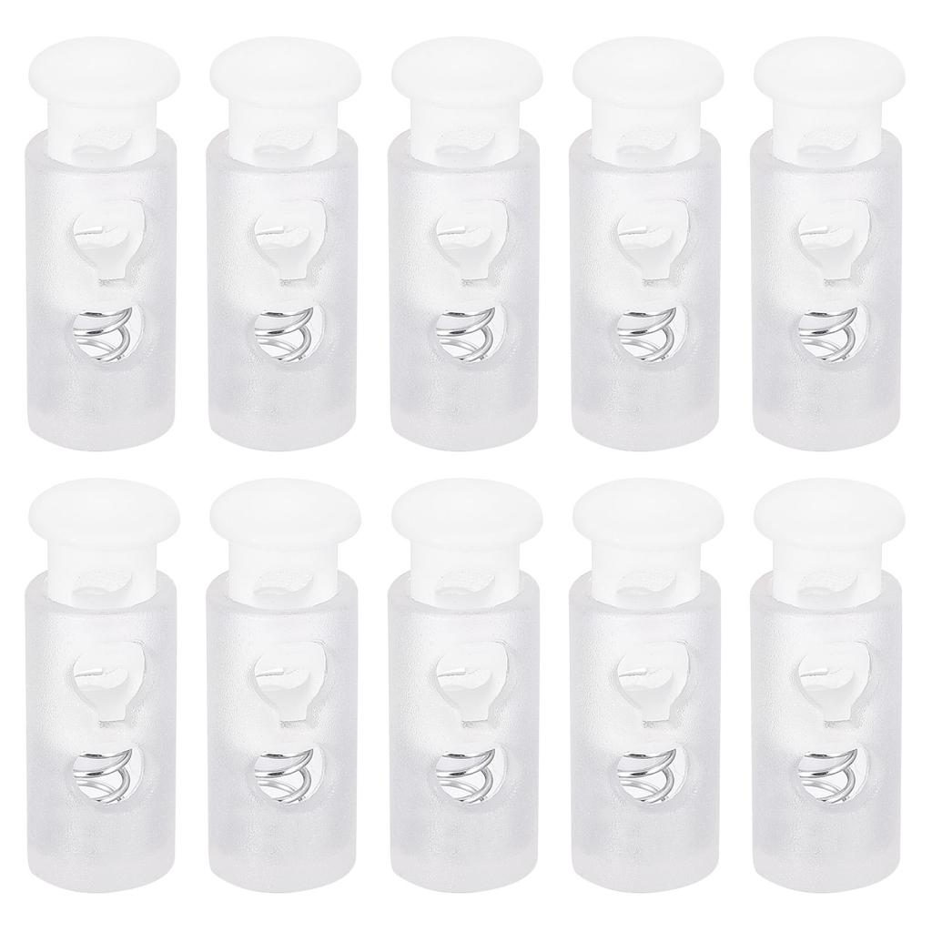 20pcs Plastic Spring Cord Lock Clamp Toggle Clip Stopper Toggle Clip Rope Clamp Buckle For Drawstring Bag Hat Clothes Shoelace