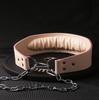 Competition Training Weightlifting Belt with Lumbar Support and Chain for Hanging Barbell Plates
