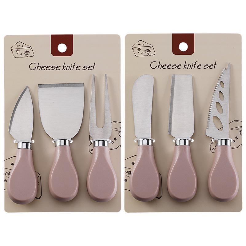 6-Piece Stainless Steel Cheese Knife and Fork Set - Western Style Cutlery