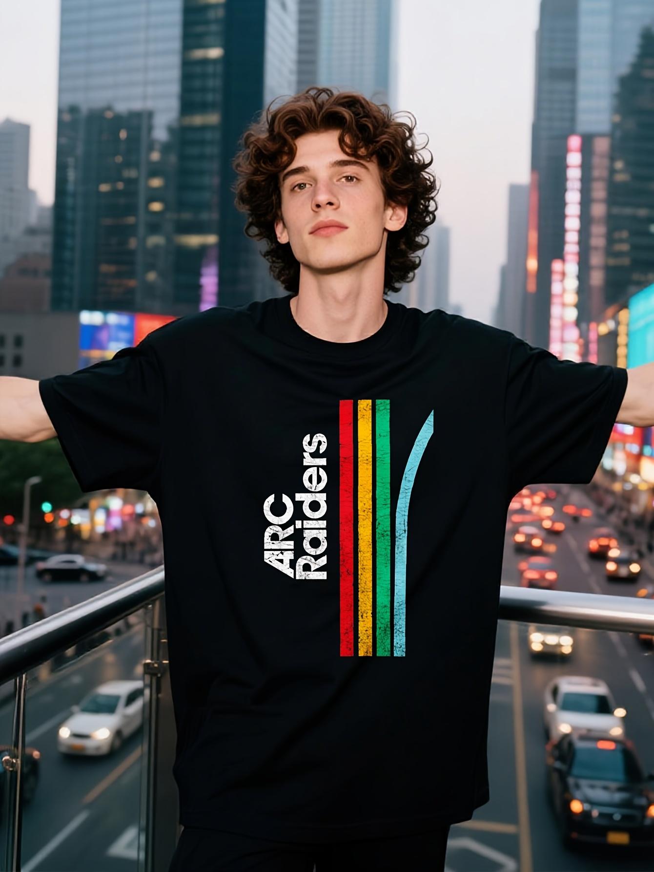 

2026 Новая футболка Arc Raid Ers для фанатов, с круглым вырезом, S-4XL, всесезонная, повседневный стиль, обычный крой, эластичная ткань, с рисунком - Мужская летняя ... S разноцветный