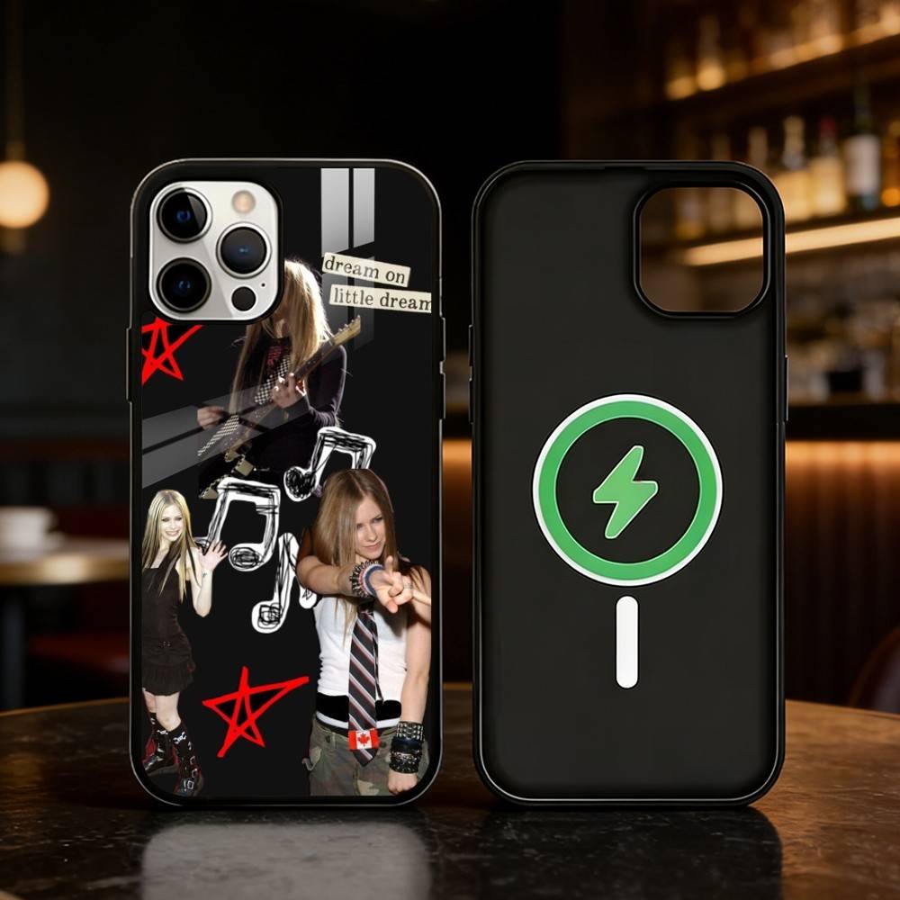 Star Singer Avril Lavigne Phone Case For iPhone 17,16,15,14,13,12,Plus,Pro,Max For Magnetic Wireless Charge