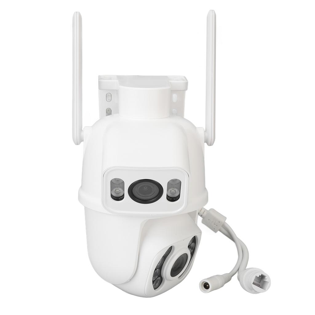 Security Camera WiFi Dual Lens 6MP Night Vision HD 110?240V Motion Detection for Home Outdoor US