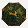 Unicorn Forest Tapestry: Medieval Fantasy Wall HangingUmbrella, Portable 3-Fold Compact Umbrella for Men & Women Gift