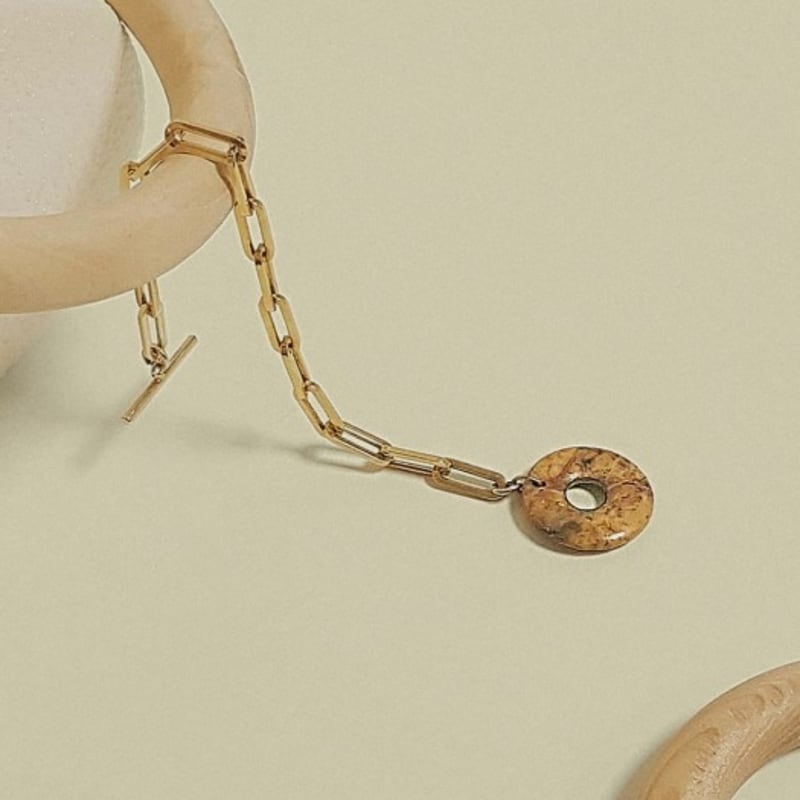 

Jubiler Jasper donut bracelet pinkgold