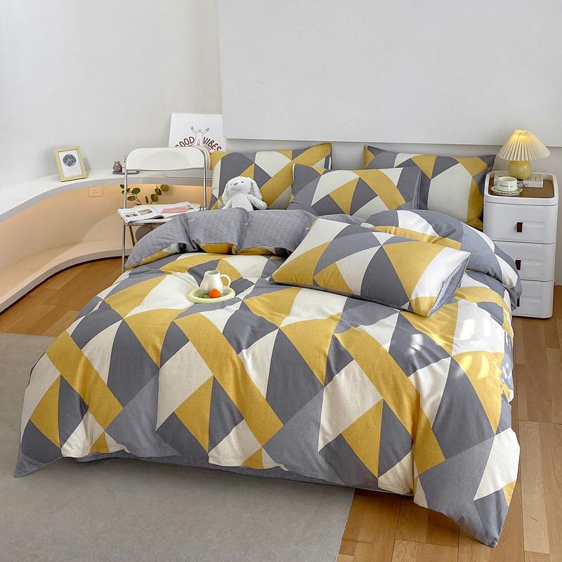 Luxury 100% Cotton Floral Duvet Cover Set 3-Piece (1 Duvet Cover + 2 Pillowcases) - Wrinkle-Free, Hotel Quality Bedding Set