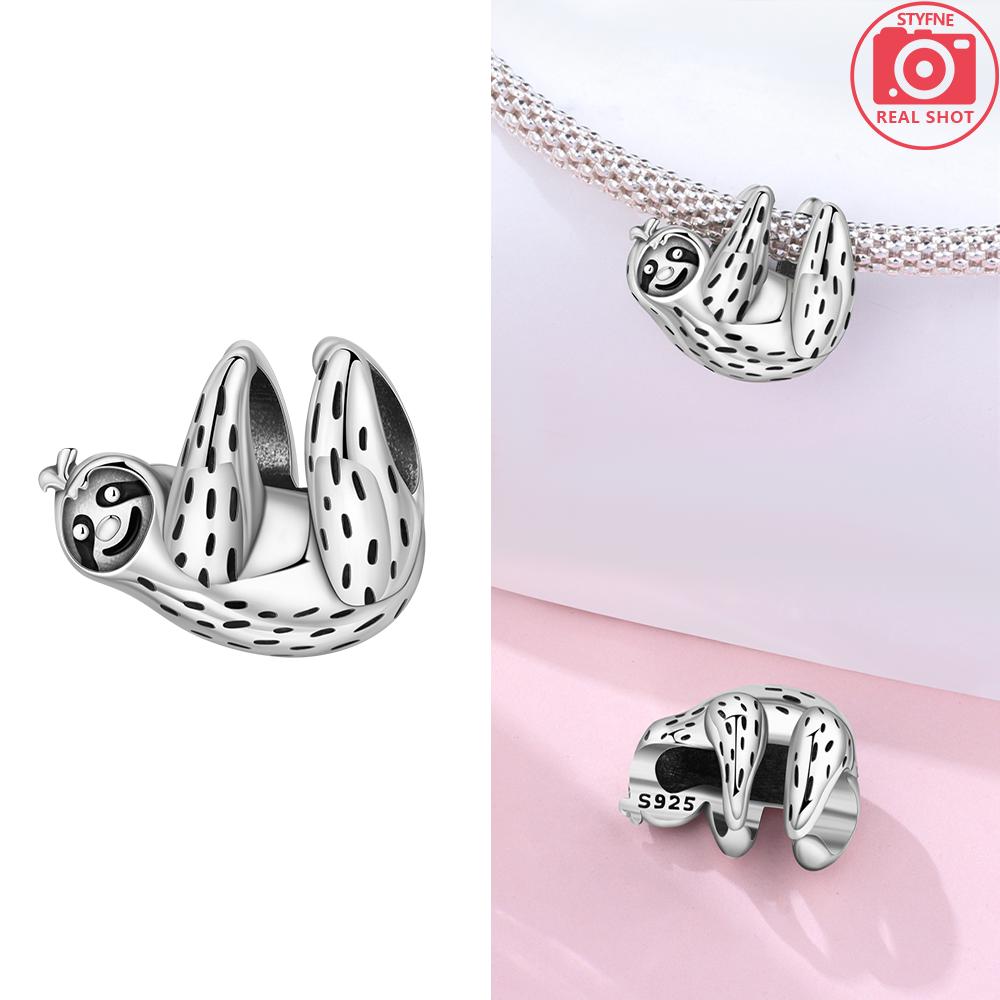 925 Silber Rosa Zirkon Liebesperlen Anhänger Passend für Armband Damen Schmuck DIY Geschenk Zarte Accessoires Jahrestag Geschenk