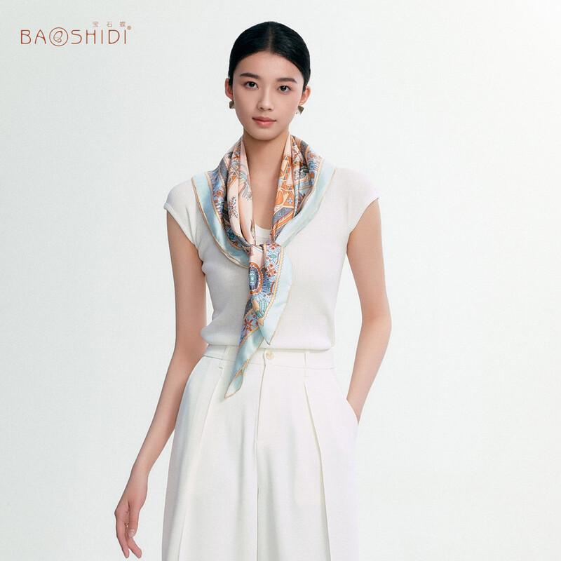 Baoshidie Jungle Fairy Tale 100% Mulberry Silk Scarf