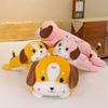 Printed Dog Plush Toy Cartoon Stuffed Animal Doll Decoration Kids Gift Cute