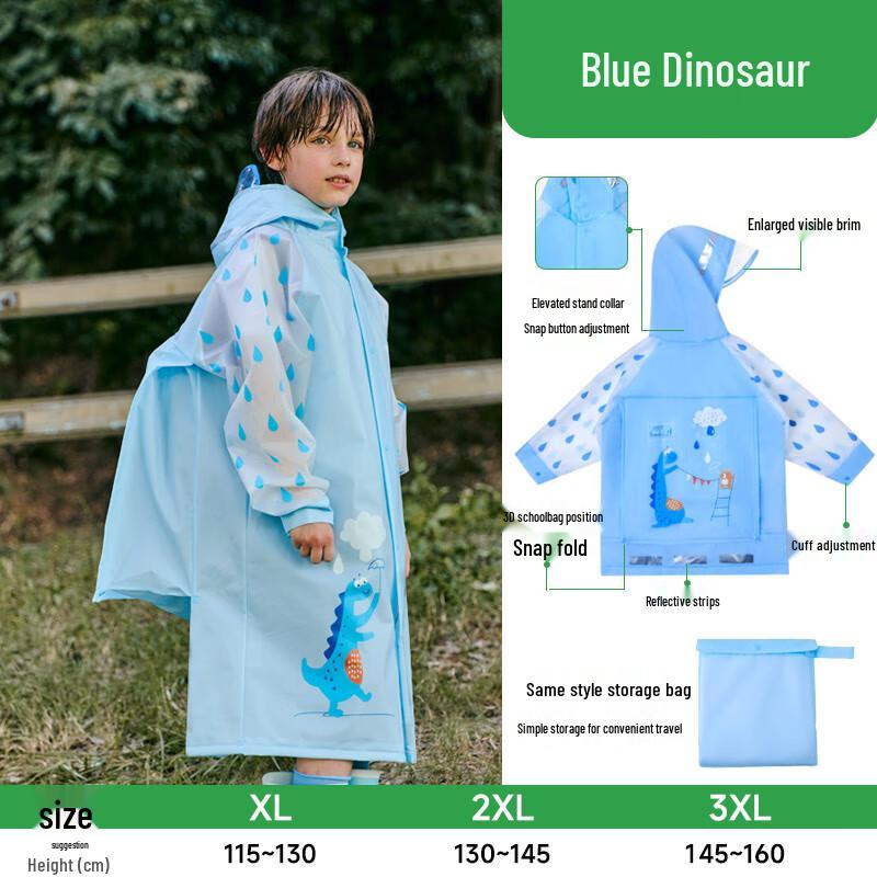 Sweet Kids' Raincoat with Backpack Position