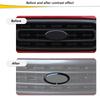 Car Front/Rear Logo Emblem Badge Trim Ring For Ford F150 2021+ Black Accessories