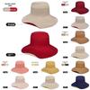 Reversible Wide Brim Sun Hat With Solid Color Design For Summer Use Casual