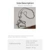 Cartoon Dog Pendant Necklace With Long Beaded Chain Versatile Fashion Statement Clavicle Jewelry Accessory