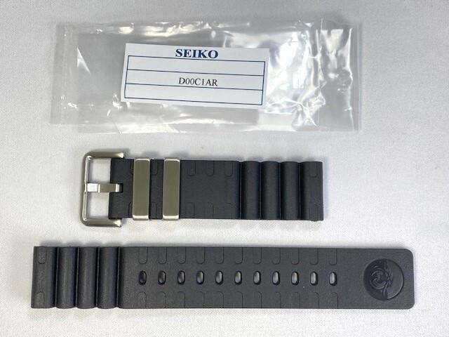 D00C1AR SEIKO Prospex 22mm Urethane Band Black and Via (for SBDC007/ 6R15-01D0 Others) (Ships Nekoposu)