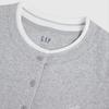 GAP Women's Faux Layer Embroidered Logo Slim Fit T-Shirt
