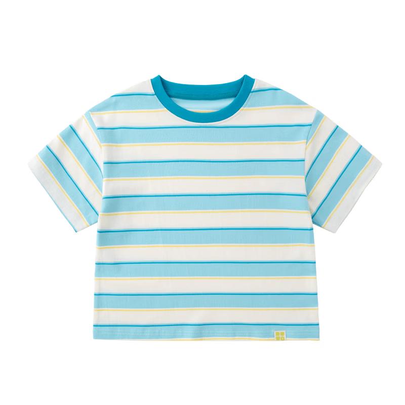 Dudu Family Kids' Cloud Striped Short-Sleeve T-Shirt