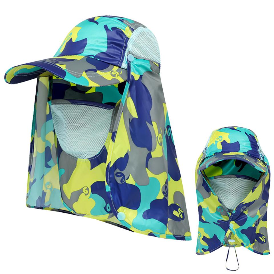 Sunscreen Hat Breathable Quick-drying Sunscreen Hat Fishing Mountaineering UV Protection Hat Full Face Sun Hat Men Women