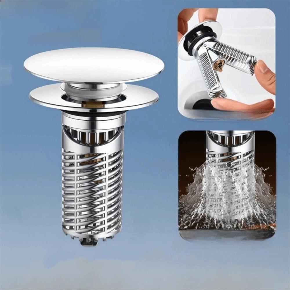 Leak Proof Push Pop-Up Stopper Anti-Corrosion Material Sink Plug Replacement Bathtub