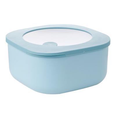 (M, Blue) BoSaiD Bento Box Leakproof Healthy Plastic Microwave Safe Lunchbox for Kitchen