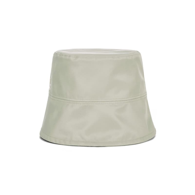 VARZAR Studded Drop Overfit Poly Bucket Hat Beige