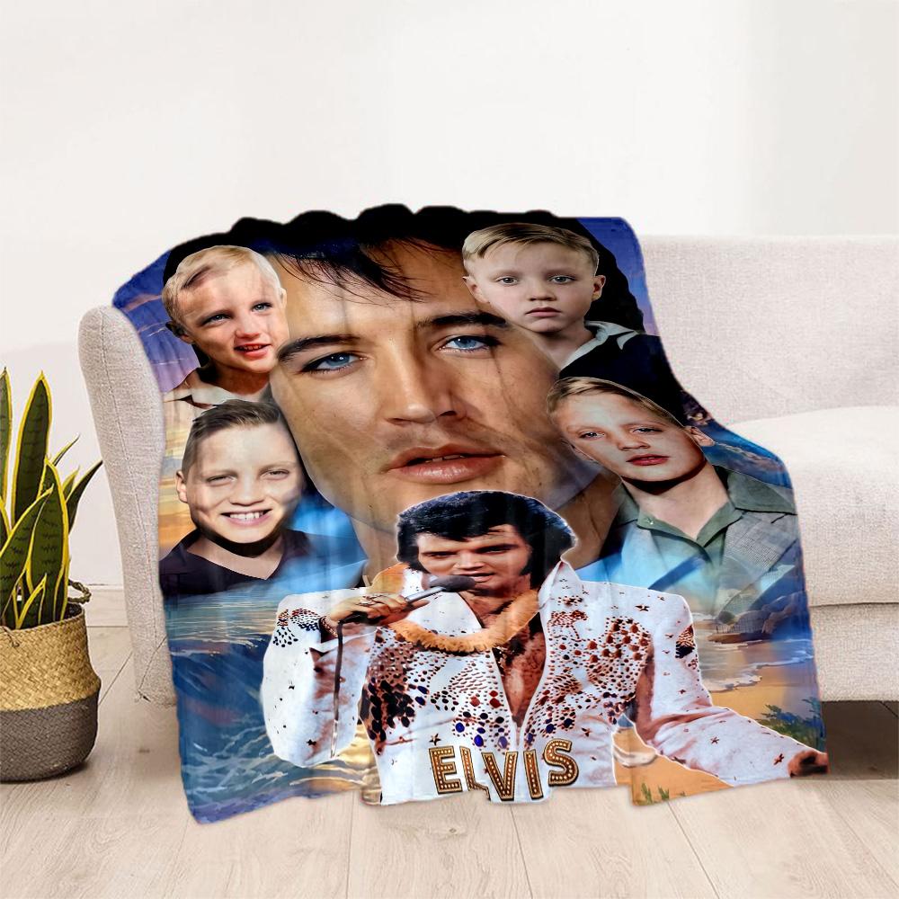 Rock Roll Legend Blanket Soft Warm Cozy Perfect for Livingroom Office Couch All-Season Use Modern Style Ideal Gift for Friends Family Couples Picnic