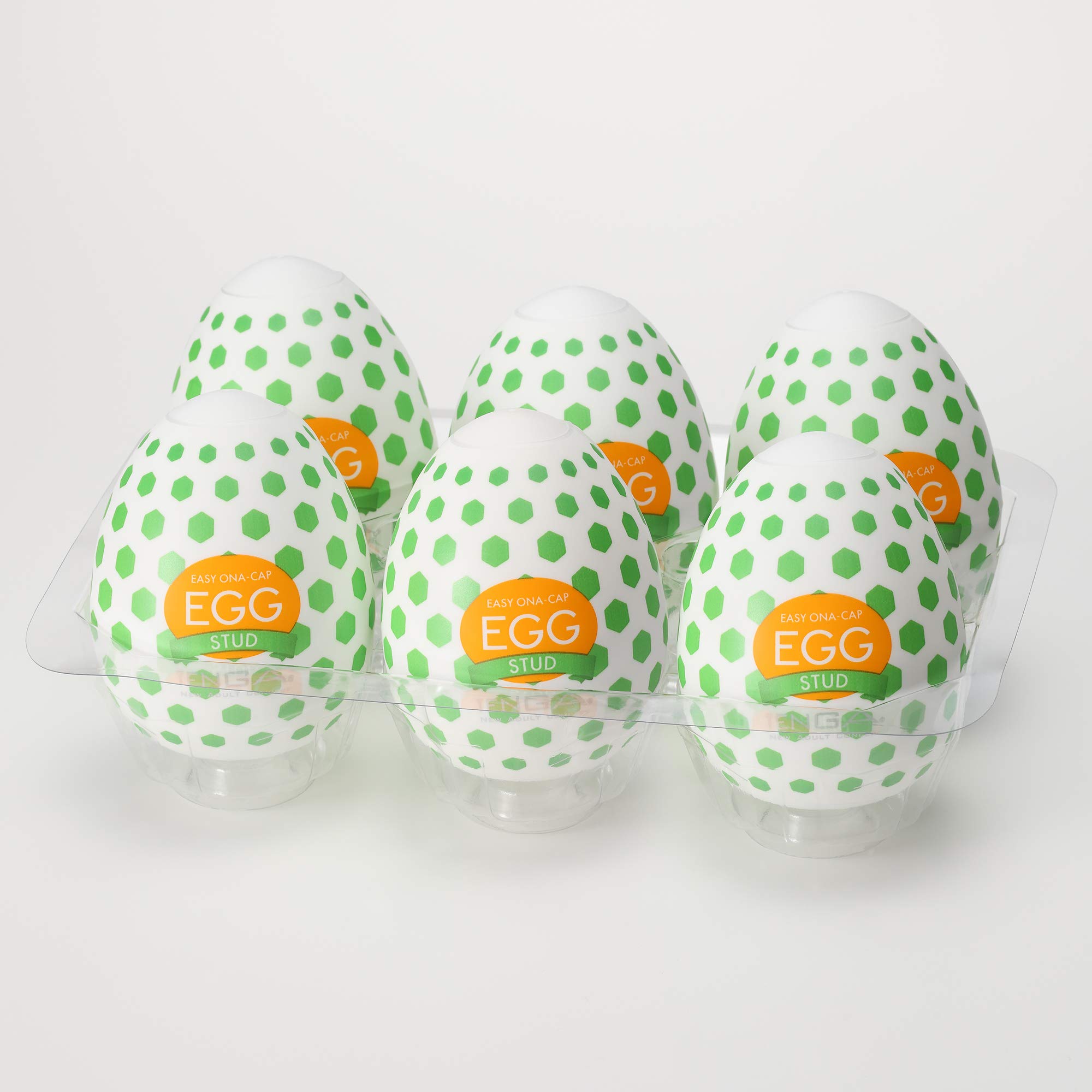 Набор из 6 белых гвоздиков TENGA Egg Stud