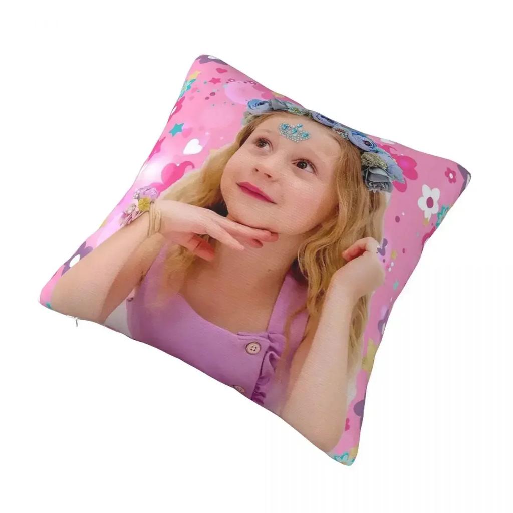 Pink Like Nastya Plaid Pillowcase Printing Polyester Cushion Cover Decorations Pillow Case Cover Home Zippered