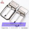 Men's Stainless Steel Double-Sided Rotating Pin Buckle for Perforated Belts
