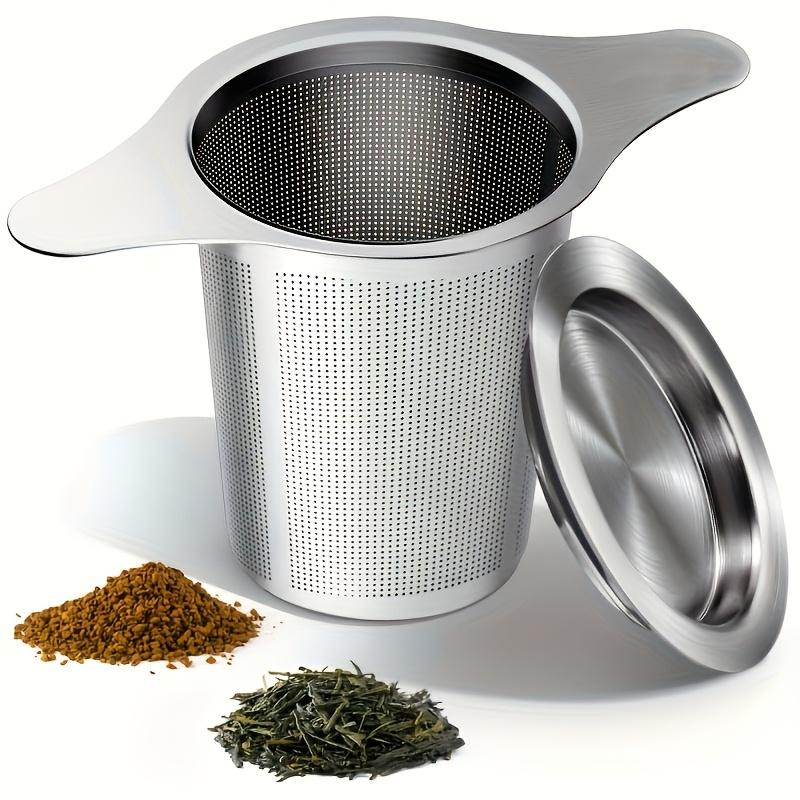 1Pc stainless steel tea filter, stainless steel loose leaf tea filter, diffuser bracket filter for mug