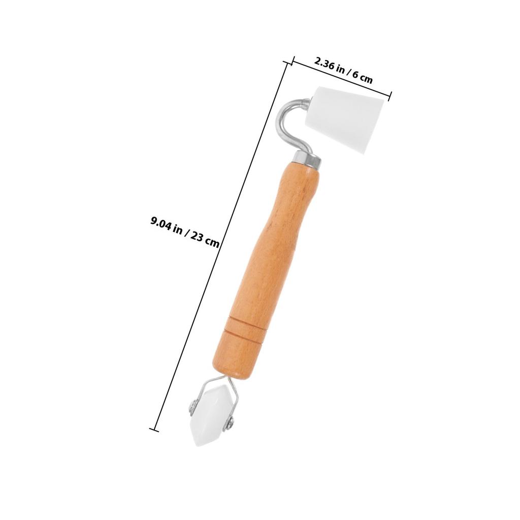 Roller for Wallpapering Wood Handle Seam Press Tool Lightweight Wear Resistant Perfect Fit To Avoid Wrinkles Professional Use