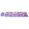 Wireless Keyboard and Mouse Combo 2.4G Wireless Mode sy Operate Retro Punk Keyboard with 3 DPI   Gaming Mouse