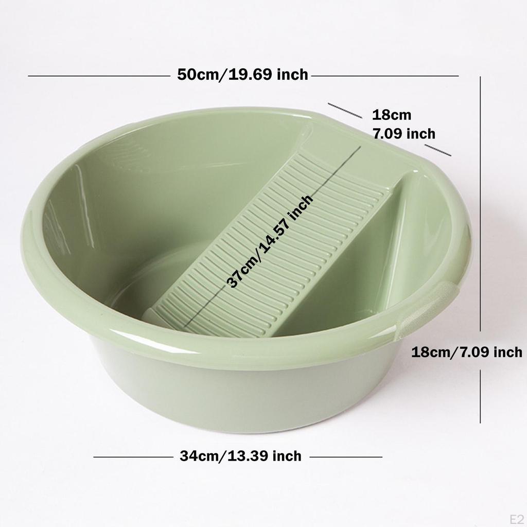 Washboard Basin for Hand Washing Clothes Laundry Tub Board Small Delicate Articles