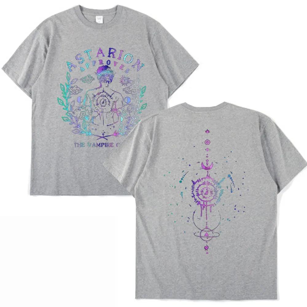 

Baldur s Gate 3 Astarion The Vampire Gate Witchy Double-Sided T-Shirt Gradient Mystical Astrology Comfortable Fashion Women And Men T-shirts XXXL