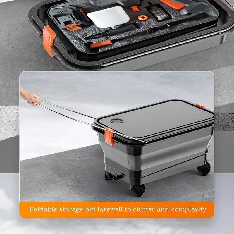 Tragbarer Autowasch-Wassertank Faltbarer 22L Wasserbehälter Spezieller Eimer für Gartenarbeit Reinigung Outdoor-Camping