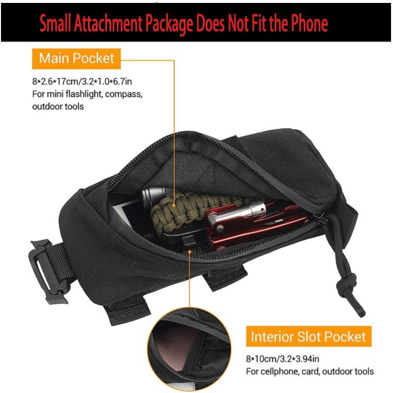 Outdoor Multifunctional Shoulder Strap Accessory Hanging Bag Portable Hiking Storage Bag Mountaineering Phone Pouch