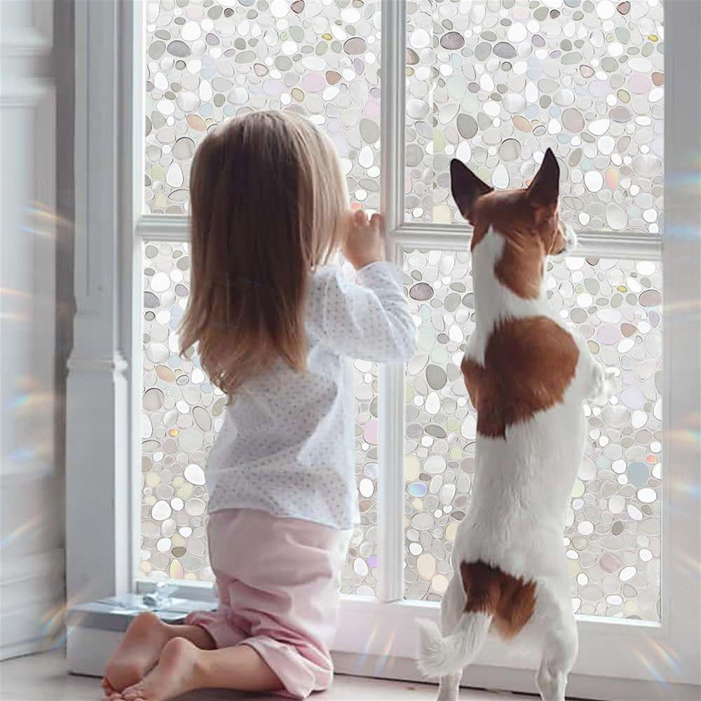 Removable Glass Window Film Static Cling Window Stickers New Window Privacy Film  Glass Windows