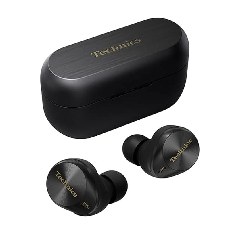 

Technics wireless earphones EAH-AZ80-K black bluetooth noise canceling 3 units multipoint IPX4 LDAC compatible High resolution sound quality playback