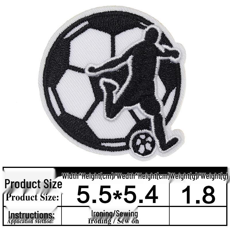 Cartoon Fußball-Weltmeisterschaft Bügelbild-Set - Abzeichen & Emblem Aufkleber