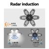 E27 Ceiling Lighting Induction Light for Garage Warehouse Workshop Use 6 Adjustable Panel LED Bulbs for Night Lights