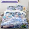 3pcs Genshin Impact Furina1 Design Cover Set - HD Printed Bedding with 1 Cover and 2 Pillowcases - Perfect for Home and Dorm Decor