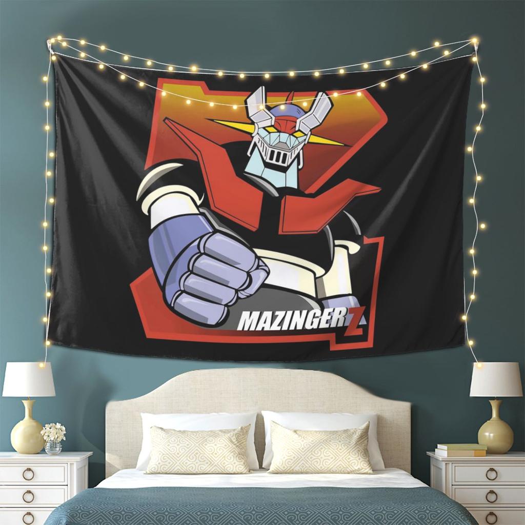 Mazinger Z Goldorak Actarus Grendizer Maske Wandteppich Wandbehang Ästhetische Heimdekoration Wandteppiche für Wohnzimmer Schlafzimmer