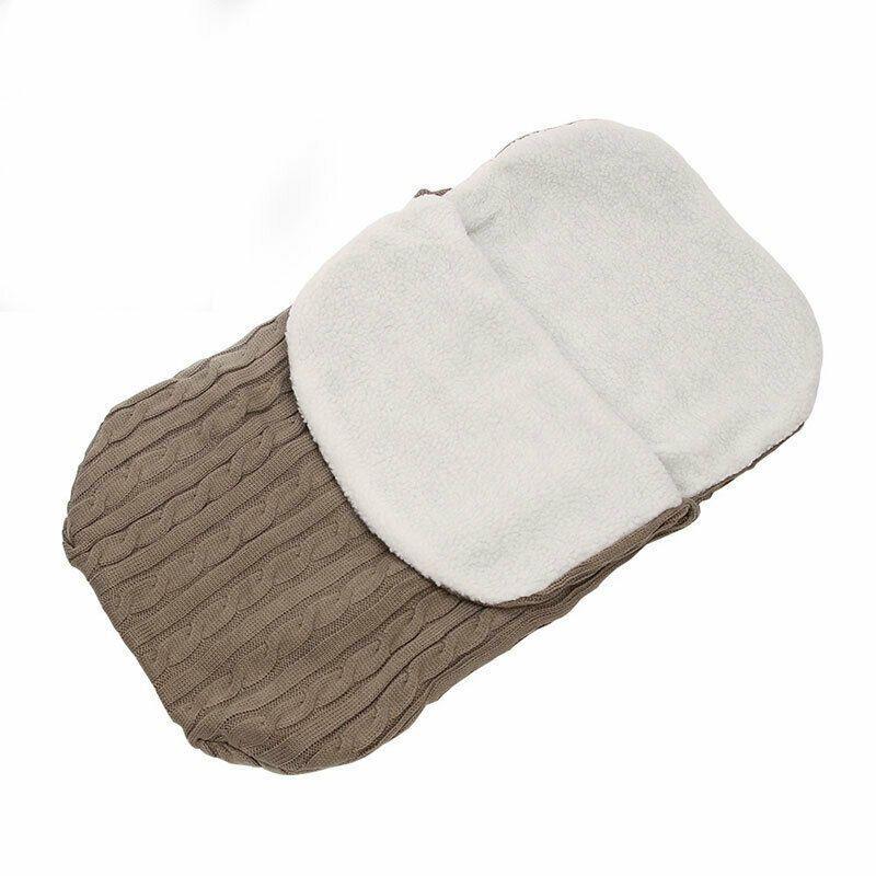 Newborn Knit Baby Swaddle Stroller Wrap Blanket Warm Infant Pram Bag Sleeping