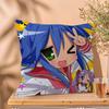 Anime Lucky Star Cushion Cover Car Throw Pillow Case For Sofa Car Christmas Gift