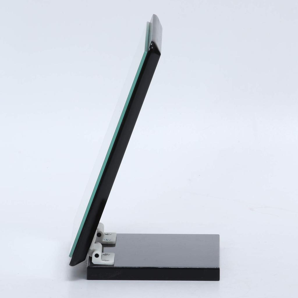 Fujiboeki Mirror Black Width 16 X Height 22cm Colored Mirror Tabletop Rosette 14427