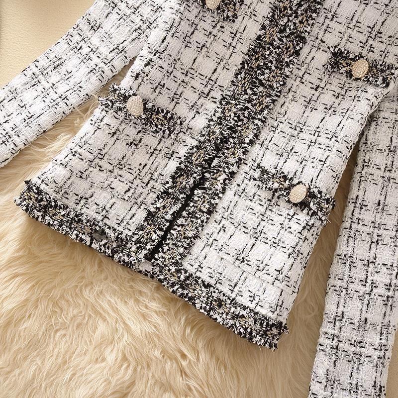 Women's Jacket Women's Jackets Spring Trendy Ladies Short Joker Temperament Small Fragrant Tweed Coat Tweed Coat Cardigan