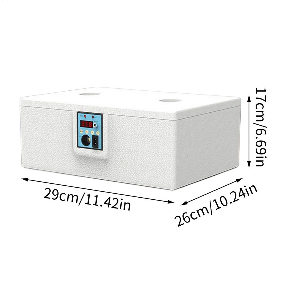 24-Hour Thermostatic Egg Incubator 220V Digital Temperature Control Manual Turning Poultry Hatcher with Biomimetic Waterbed