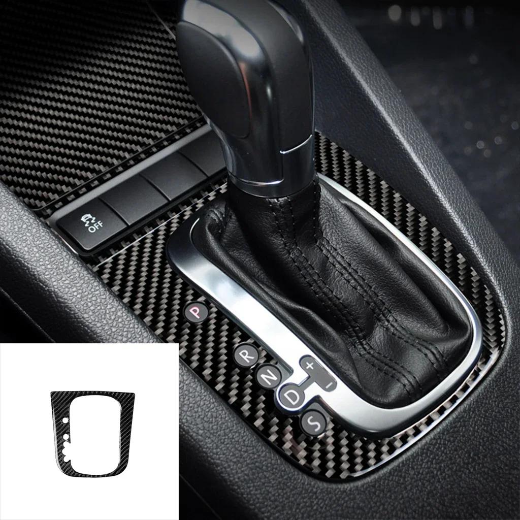 For Volkswagen Golf 6 Gti R MK6 2008-2012 Carbon Fiber Interior Auto Gear Shift Panel Cover Frame Trim Sticker Car Accessories