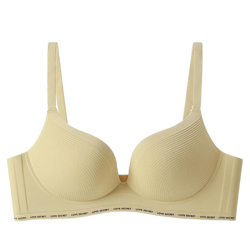 High-quality new seamless underwear women's small breasts gather without steel ring, anti-sagging, sub-breasts fixed cup bra