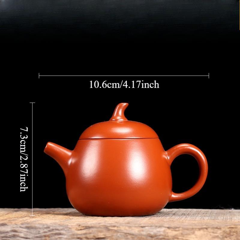 

110ml Eggplant Dragon Egg Teapot Kung Fu Small Capacity Teapot Household Vermilion Clay Pot Chinese Chaozhou Purple Clay Teapot
