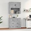 VidaXL Highboard Concrete Grey Engineered Wood 3185387