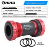 RIRO BB68 Ultra-light Ceramic Bearing Bicycle Bottom Bracket Crankset, Threaded Hollow Design.